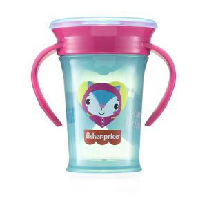 Copo de Treinamento 360 First Moments Rosa Candy 210 ml 6+M Fisher Price - BB1021