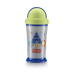 Copo Playful Glow in The Dark Azul Star 240ml 12+M Fisher Price - BB1128