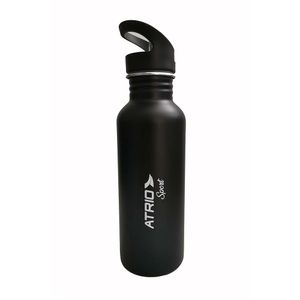 Garrafa Sport de Alumínio Preto 600ml Atrio - ES313