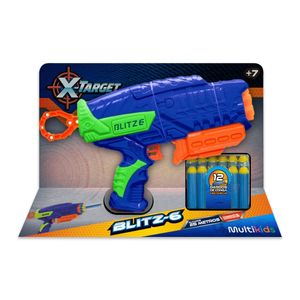 Lançadores X-Target Blitz c/ 12 dardos Multikids - BR2026