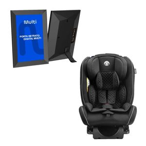 Combo Baby - Cadeira para Auto 4stages Fix 0-36kgs Isofix Preta e Porta Retrato Digital - BB339K