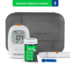 Monitor De Glicemia Glicocheck Care Plus - Bluetooth -  Multi Saúde - HC488