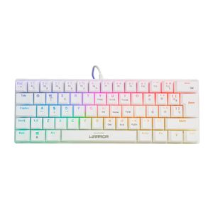 Teclado Gamer Mecânico Royal Precision, Blue Switch, ABNT2, RGB Branco Warrior - TC311