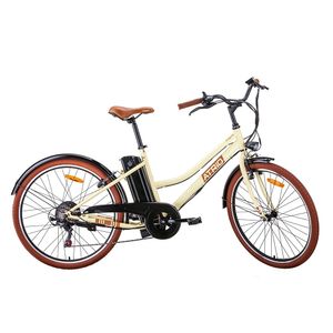 Bicicleta Elétrica Miami Aro 26 Retrô 350W 7.8Ah 6V Shimano Atrio - BI208M