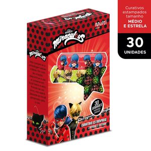 Curativo Estampado Miraculous Caixa com 30 uni. Multi Saúde - HC363