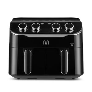 Air Fryer 8L Preta c/ 2 Gavetas 1800w 127v Multi - GO233
