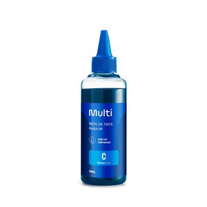 Refil De Tinta Para Impressoras Hp 100ml Cor Ciano Multilaser - RF002OUT [Reembalado]