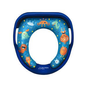 Redutor de Assento com Alça e Costas Poop-A-Doop +18m Azul Fisher Price - BB1047