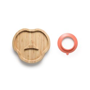 Prato com Divisórias e Ventosa Bam N' Boo 6+M Rosa Fisher Price - BB1175X [Reembalado]