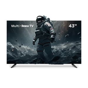 Multi Roku TV 43" Smart DLED com imagem FHD Wi-fi 3 HDMI compatível com Alexa e Google Home - TL056M