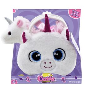 Pelúcia Cutie Handbags Unicórnio Deluxe Bolsa e Pelúcia Multikids - BR2222