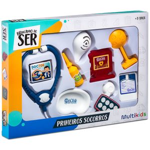 Kit Primeiros Socorros Brincando de Ser Médico Multikids - BR1852