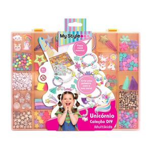 Kit de Pulseiras Infantil Coleção DIY Unicórnio My Style Multikids - BR2141