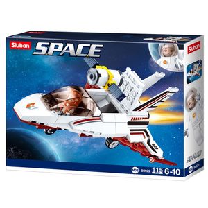 Blocos de Montar Nave Espacial Com 115 Peças Cubic Multikids - BR1340